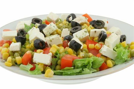 snacks and salads recipes - greek salad Stock Photo - Budget Royalty-Free & Subscription, Code: 400-04024065