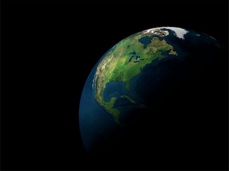 simsearch:400-07680428,k - 3d earth in black space Stock Photo - Budget Royalty-Free & Subscription, Code: 400-04024311