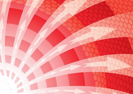 sun blast vector - Red abstract background inclusive arrows and twister Stock Photo - Budget Royalty-Free & Subscription, Code: 400-04024758