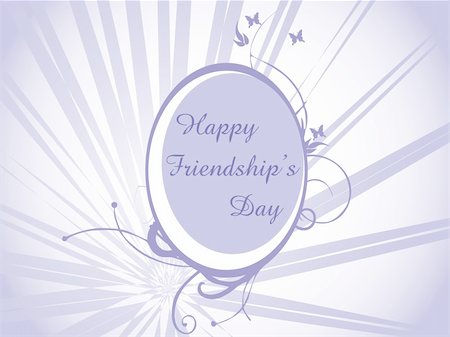 simsearch:400-04027284,k - vector illustration, floral Friendship day card 4 Stock Photo - Budget Royalty-Free & Subscription, Code: 400-04026881