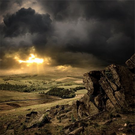 simsearch:400-06915108,k - A view of the Peak District, England. Photographie de stock - Aubaine LD & Abonnement, Code: 400-04026976