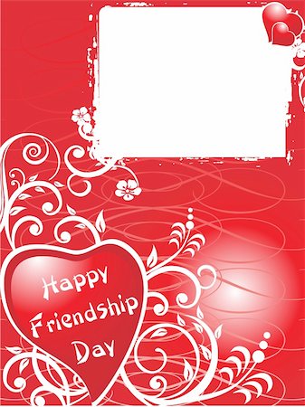 simsearch:400-04027284,k - friendship day series with heart and floral, banner 21 Stock Photo - Budget Royalty-Free & Subscription, Code: 400-04027134