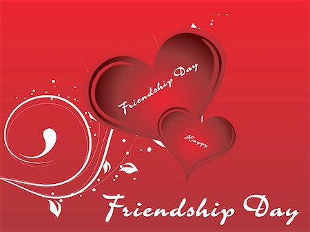 simsearch:400-04027284,k - friendship day series with heart and floral, banner Stock Photo - Budget Royalty-Free & Subscription, Code: 400-04027137