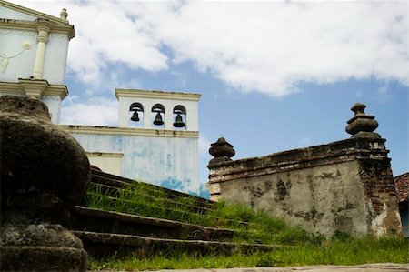 Stone steps to El Convento Cathedral in Granada Nicaragua Stock Photo - Budget Royalty-Free & Subscription, Code: 400-04027229