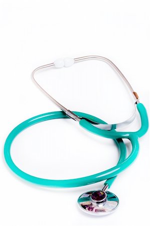 rubber nurse - Green stethoscope Stock Photo - Budget Royalty-Free & Subscription, Code: 400-04027508