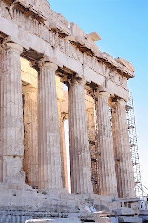simsearch:400-06922893,k - details of Parthenon, Acropolis in Athens ? Greece Stock Photo - Budget Royalty-Free & Subscription, Code: 400-04027525