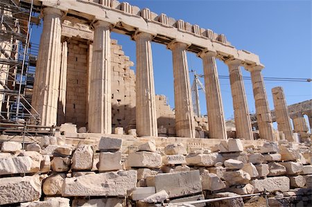 simsearch:400-06922893,k - details of Parthenon, Acropolis in Athens ? Greece Stock Photo - Budget Royalty-Free & Subscription, Code: 400-04027526