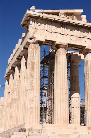 simsearch:400-06922893,k - details of Parthenon, Acropolis in Athens ? Greece Stock Photo - Budget Royalty-Free & Subscription, Code: 400-04027530