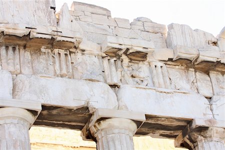 details of Parthenon, Acropolis in Athens ? Greece Stock Photo - Budget Royalty-Free & Subscription, Code: 400-04027533