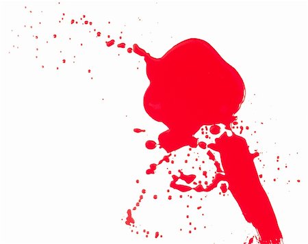 paint poured on someone - The abstract image red color  on a white background Stock Photo - Budget Royalty-Free & Subscription, Code: 400-04028317