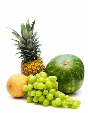 fresh fruits on white background Stock Photo - Budget Royalty-Free & Subscription, Code: 400-04028344