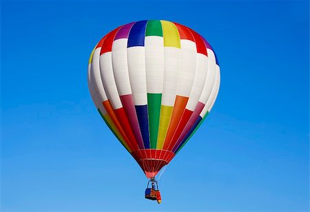 simsearch:400-08032526,k - Hot Air Balloon in a Clear Blue Sky Foto de stock - Super Valor sin royalties y Suscripción, Código: 400-04028745