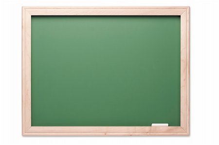 simsearch:400-05183894,k - Blank Green Chalkboard Isolated on a White Background. Contains clipping path. Stock Photo - Budget Royalty-Free & Subscription, Code: 400-04028760