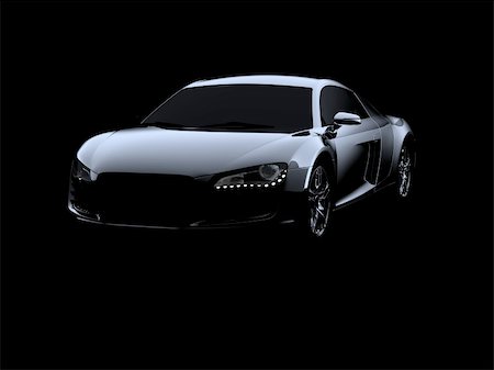 simsearch:400-03907820,k - Abstract Audi R8 on black background Stock Photo - Budget Royalty-Free & Subscription, Code: 400-04029041