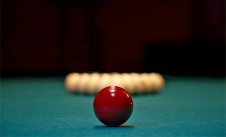 simsearch:400-09064481,k - A pool balls with one at center Stockbilder - Microstock & Abonnement, Bildnummer: 400-04029836