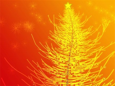 simsearch:400-05123391,k - Sparkly christmas tree, abstract graphic design illlustration Photographie de stock - Aubaine LD & Abonnement, Code: 400-04029917