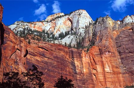 désert de mojave - Zion National Park is a United States National Park located in the Southwestern United States, near Springdale, Utah. Photographie de stock - Aubaine LD & Abonnement, Code: 400-04020712