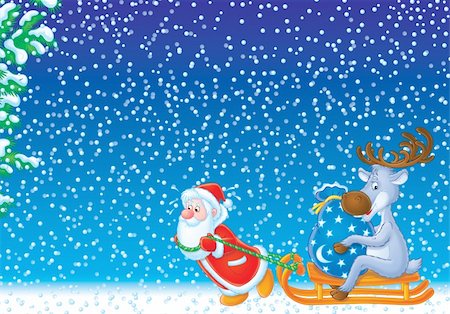 simsearch:400-05693542,k - Christmas background / illustration for your design, holiday card or scrapbook Photographie de stock - Aubaine LD & Abonnement, Code: 400-04022353