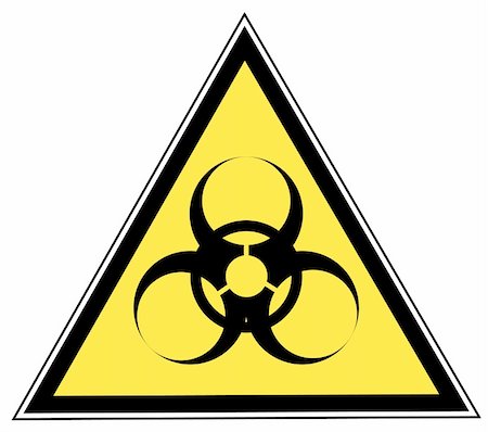 simsearch:400-08132598,k - biohazard warning on yellow triangle sign Foto de stock - Super Valor sin royalties y Suscripción, Código: 400-04022362