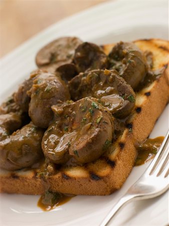 simsearch:400-04034516,k - Devilled Lambs Kidneys on Toast Stock Photo - Budget Royalty-Free & Subscription, Code: 400-04034377