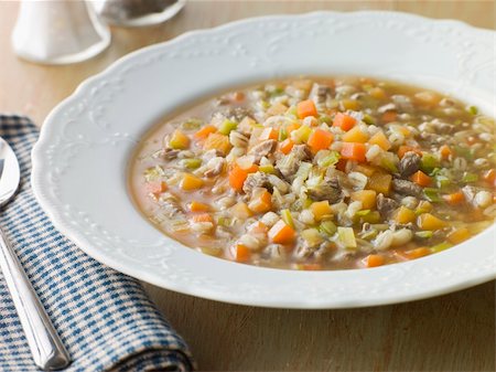 Bowl of Scotch Broth Stock Photo - Budget Royalty-Free & Subscription, Code: 400-04034512
