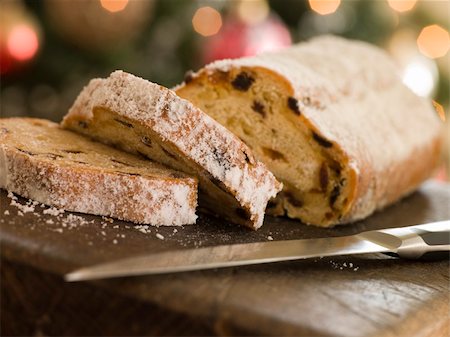 Slices of Stollen Cake Stock Photo - Budget Royalty-Free & Subscription, Code: 400-04034733