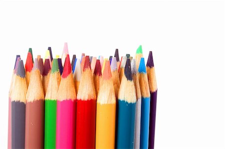 simsearch:400-04484714,k - An assortment of colored pencils. A favorite of children everywhere. Stock Photo - Budget Royalty-Free & Subscription, Code: 400-04034818