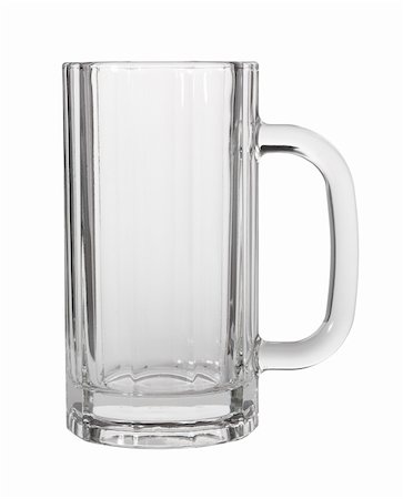 stein - Empty beer glass on white Photographie de stock - Aubaine LD & Abonnement, Code: 400-04034881