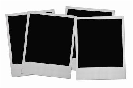 simsearch:400-06568755,k - four photo frames on white, minimal shadow behind Stock Photo - Budget Royalty-Free & Subscription, Code: 400-04035488