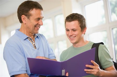 College professor providing guidance to a male student Stock Photo - Budget Royalty-Free & Subscription, Code: 400-04036221