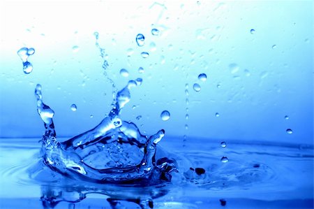 simsearch:659-03524635,k - great blue water splash close up macro Stockbilder - Microstock & Abonnement, Bildnummer: 400-04036732