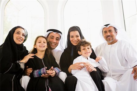 A Middle Eastern family Stock Photo - Budget Royalty-Free & Subscription, Code: 400-04036873