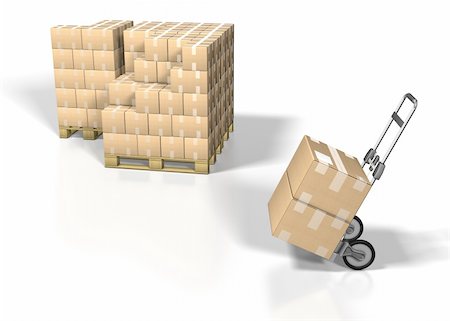 simsearch:400-05334937,k - shipping box on white bacground Stock Photo - Budget Royalty-Free & Subscription, Code: 400-04037244