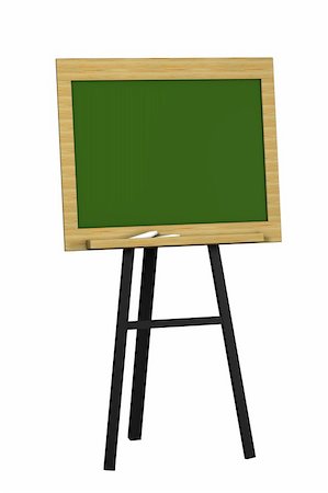 simsearch:400-05183894,k - Blank Green Chalkboard Isolated on a White Background Stock Photo - Budget Royalty-Free & Subscription, Code: 400-04037256