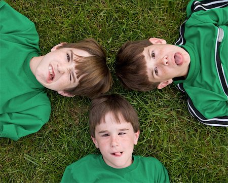 Three Boys Making Silly Faces Stock Photo - Budget Royalty-Free & Subscription, Code: 400-04038072