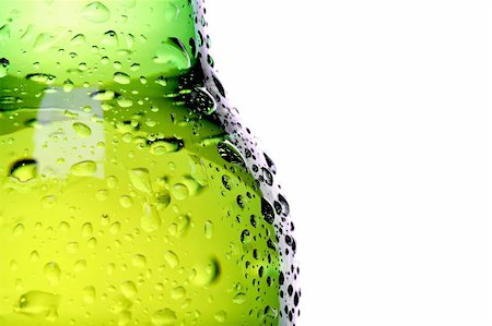 simsearch:400-03999848,k - wet beer bottle macro abstract isolated on white Stock Photo - Budget Royalty-Free & Subscription, Code: 400-04038435
