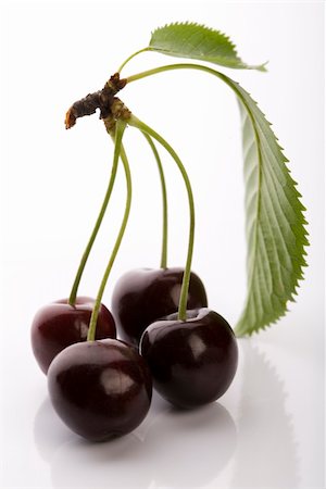 simsearch:400-04864980,k - The Wild Cherry or Sweet Cherry on the white background. Photographie de stock - Aubaine LD & Abonnement, Code: 400-04038655