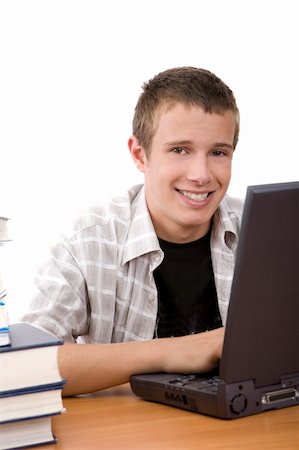 simsearch:400-04704759,k - happy teenager learning at home Stock Photo - Budget Royalty-Free & Subscription, Code: 400-04038899