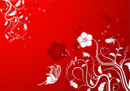simsearch:400-04687746,k - Floral background with butterfly, element for design, vector illustration Stock Photo - Budget Royalty-Free & Subscription, Code: 400-04039159