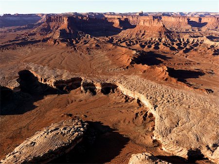 Aerial landscape of canyon in Canyonlands National Park, Utah, United States. Stock Photo - Budget Royalty-Free & Subscription, Code: 400-04039526