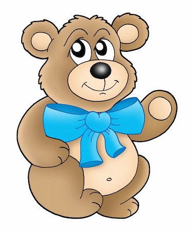 simsearch:400-04030040,k - Brown teddy bear - color illustration. Photographie de stock - Aubaine LD & Abonnement, Code: 400-04030131