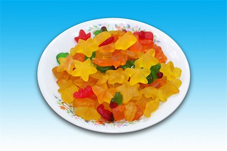 simsearch:400-04789961,k - A plate of star and bear shaped jelly candies. Including clipping path. Foto de stock - Super Valor sin royalties y Suscripción, Código: 400-04030323