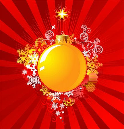 simsearch:400-07123692,k - Christmas Decoration / Background Concept / vector / cmyk color Stock Photo - Budget Royalty-Free & Subscription, Code: 400-04031005