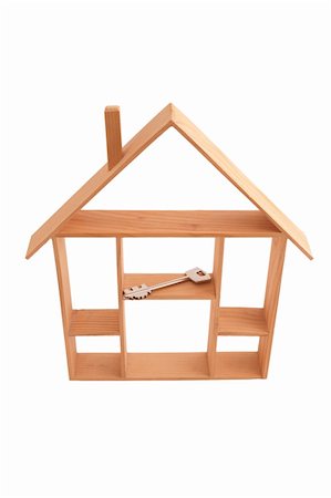 simsearch:628-05818023,k - wooden house-construction on white background. with clipping path Foto de stock - Super Valor sin royalties y Suscripción, Código: 400-04031236