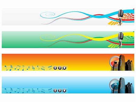 simsearch:400-04644391,k - web 2.0 style musical series website banner set 12, illustration Stock Photo - Budget Royalty-Free & Subscription, Code: 400-04031249