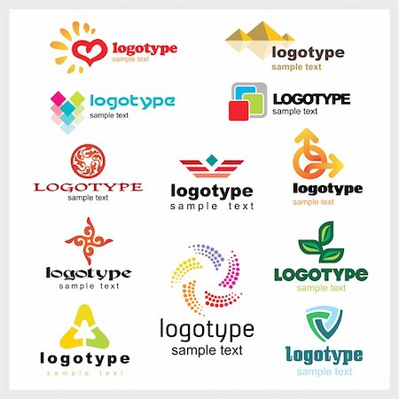 simsearch:400-08187507,k - Set of vector trade marks for your company or a site Stock Photo - Budget Royalty-Free & Subscription, Code: 400-04031960