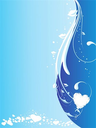 simsearch:400-04032610,k - abstract valentine blue vector illustration Foto de stock - Royalty-Free Super Valor e Assinatura, Número: 400-04032525