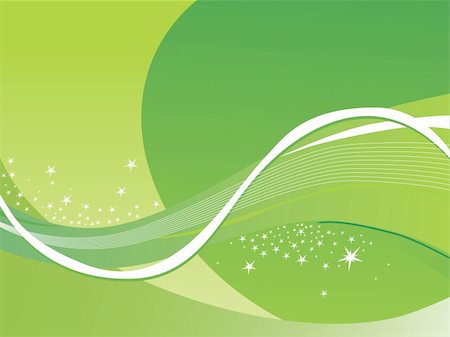 simsearch:400-04069932,k - abstract wavy background with stars green Stock Photo - Budget Royalty-Free & Subscription, Code: 400-04032530