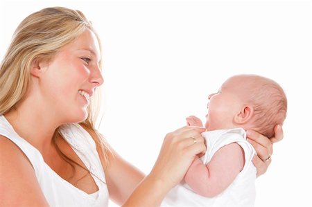 simsearch:400-04535025,k - Mother and new born baby having special moment Stock Photo - Budget Royalty-Free & Subscription, Code: 400-04032913