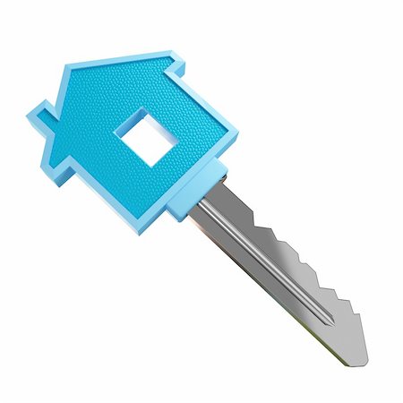 simsearch:400-04881139,k - fine 3d image of isolated key of dreams house Foto de stock - Royalty-Free Super Valor e Assinatura, Número: 400-04033145